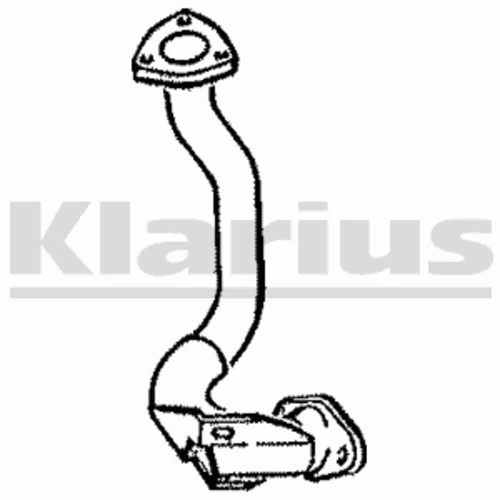 110033 KLARIUS Труба выхлопного газа (фото 2)