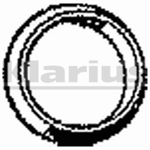 410148 KLARIUS Уплотнительное кольцо, труба выхлопного газа (фото 3)