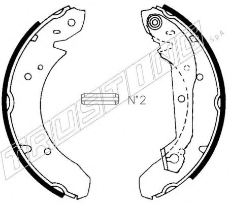040.113 TRUSTING Тормозные колодки (фото 1)