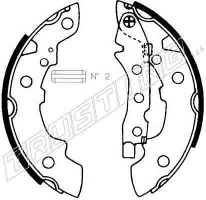 088.209 TRUSTING Тормозные колодки (фото 1)