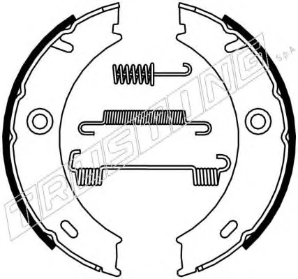 115.338K TRUSTING Тормозные колодки ручника (фото 1)