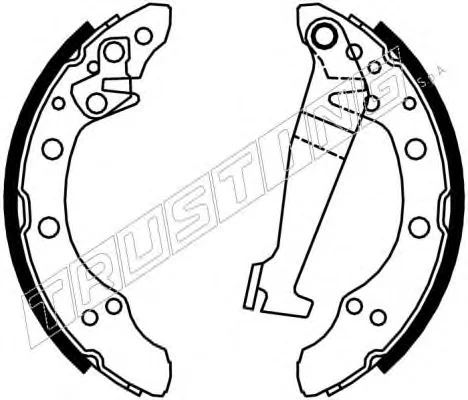 7082 TRUSTING Тормозные колодки (фото 1)