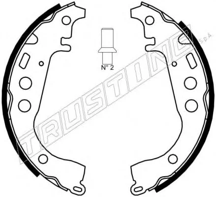 7405 TRUSTING Тормозные колодки (фото 1)
