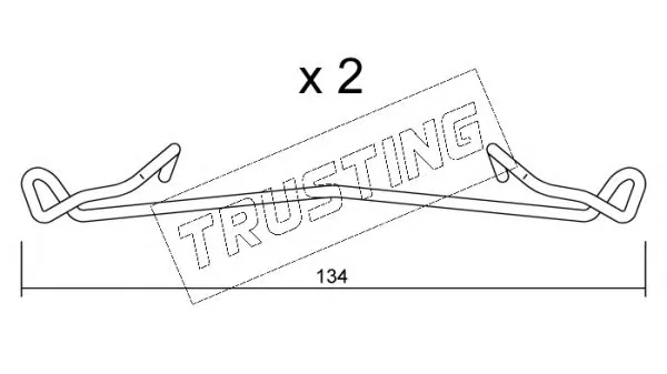 KIT.095 TRUSTING Комплектующие (ремкомплект), колодки тормозные (фото 1)