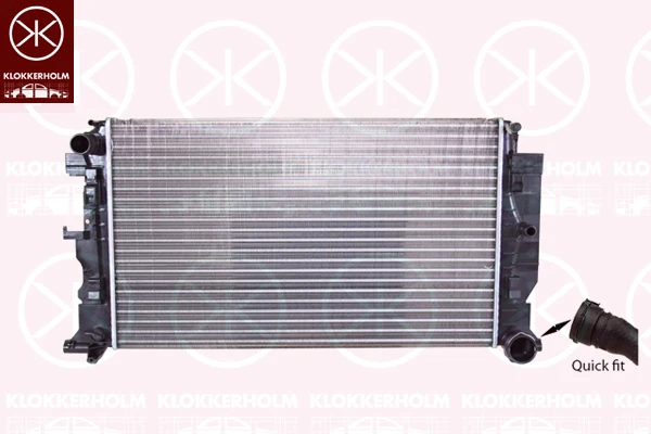 3547302402 KLOKKERHOLM Радиатор охлаждения двигателя (фото 2)