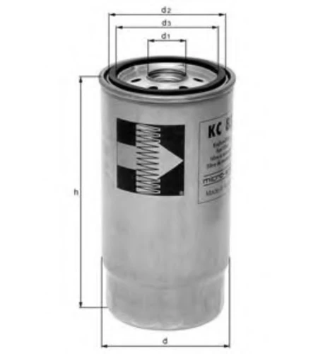 KC 4 KNECHT/MAHLE Топливный фильтр (фото 6)