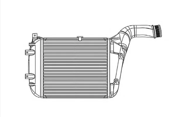 30180 NRF Интеркулер (радиатор интеркулера) (фото 1)