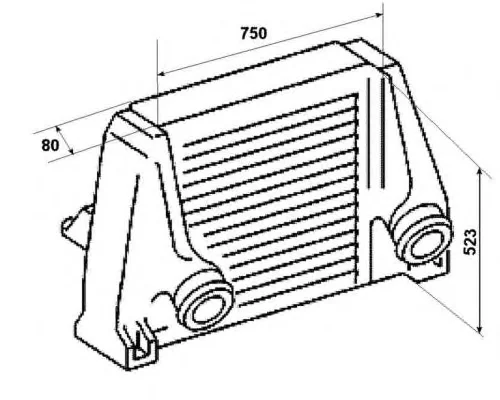 30438 NRF Интеркулер (радиатор интеркулера) (фото 1)