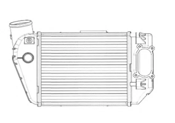 30766 NRF Интеркулер (радиатор интеркулера) (фото 1)