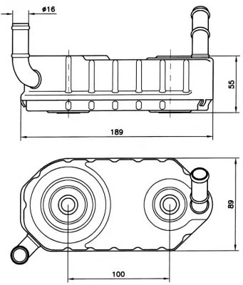 31004 NRF масляный радиатор двигателя (фото 1)