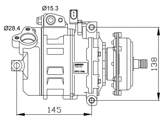 32148G NRF Компрессор кондиционера (фото 1)