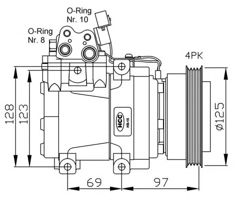 32445G NRF Компрессор кондиционера (фото 1)
