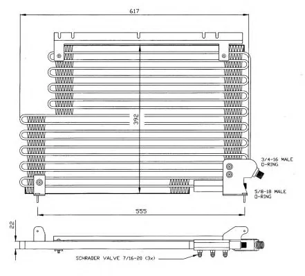 35143 NRF Радиатор кондиционера (фото 1)