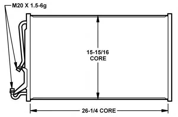 35155 NRF Радиатор кондиционера (фото 1)