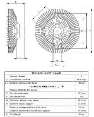 49522 NRF Вентилятор охлаждения радиатора (двигателя) (фото 4)