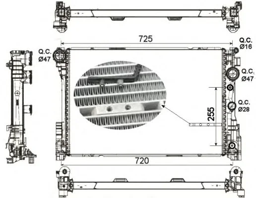 53141 NRF Радиатор, охлаждение двигателя (фото 1)