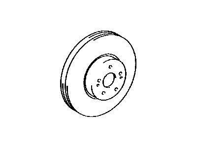 43512-48130 TOYOTA Диск тормозной передний rx 15- / disc, fr (фото 2)