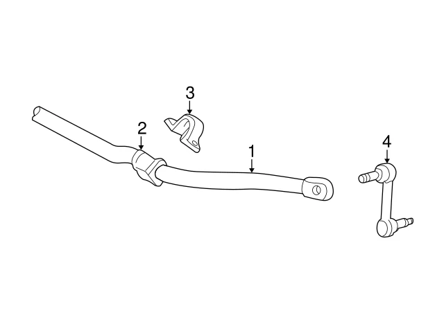 5W4Z 5K483 AA FORD Тяга стабилизатора переднего jagu (фото 3)
