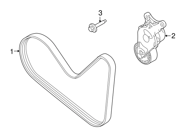 BT4Z8620A FORD Micro-v belt (фото 3)