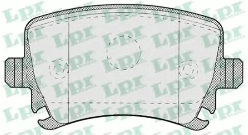 05P1219 LPR/AP/RAL Комплект тормозных колодок, дисковый тормоз (фото 2)