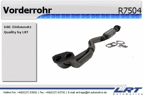 R7504 LRT Труба выхлопного газа (фото 2)