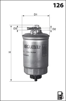 G24 MECAFILTER Топливный фильтр (фото 1)