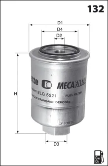 G32 MECAFILTER Топливный фильтр (фото 1)