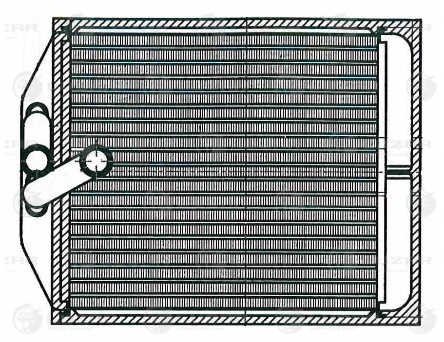 LRh 0809 LUZAR Теплообменник, отопление салона (фото 1)