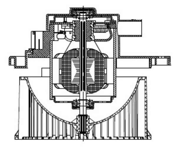 LFh 2212 LUZAR Электродвигатель, вентиляция салона (фото 2)