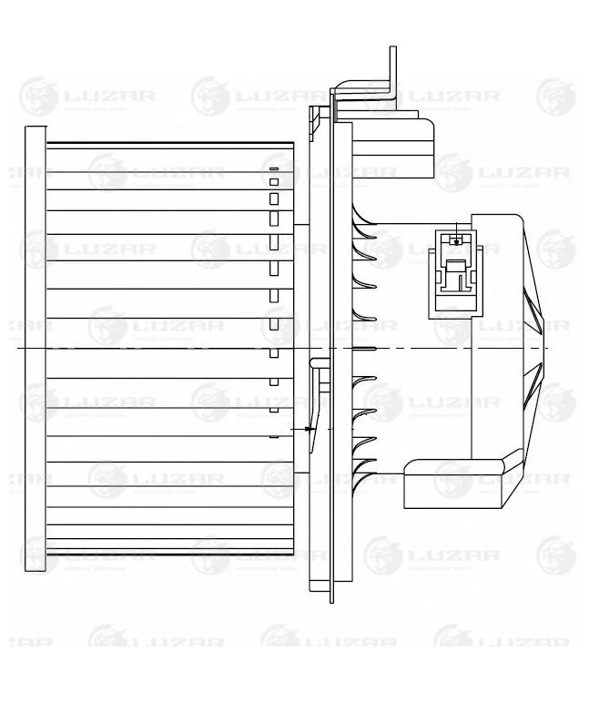 LFh 0925 LUZAR Электродвигатель, вентиляция салона (фото 6)
