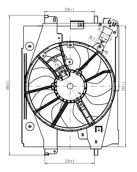 LFK 0979 LUZAR Вентилятор, охлаждение двигателя (фото 2)