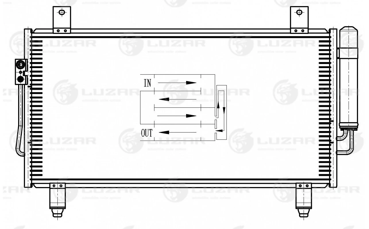 LRAC 1162 LUZAR Конденсатор, кондиционер (фото 7)