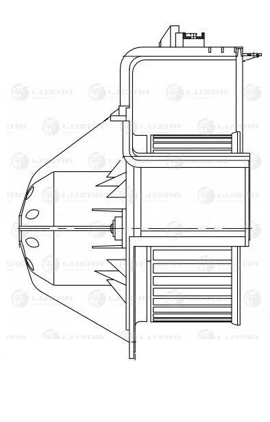 LFh 26E7 LUZAR Электродвигатель, вентиляция салона (фото 5)