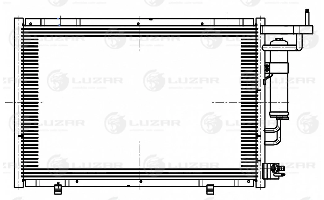 LRAC 1086 LUZAR Конденсатор, кондиционер (фото 7)