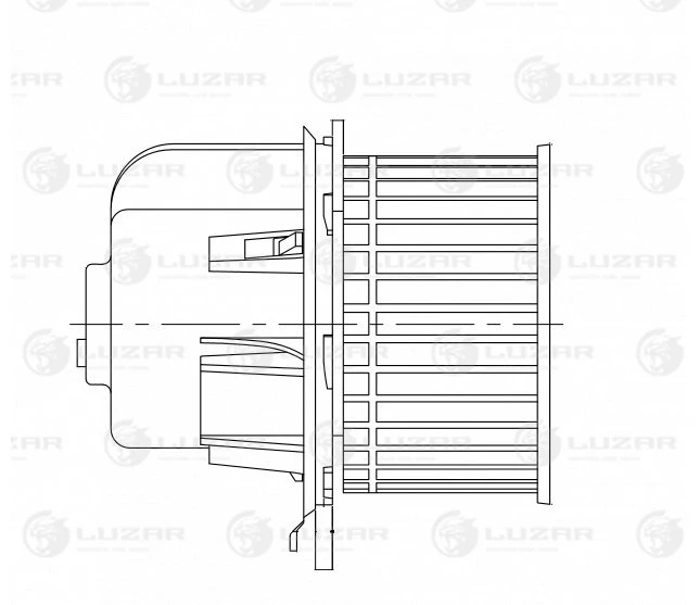 LFh 10AB LUZAR Электродвигатель, вентиляция салона (фото 5)