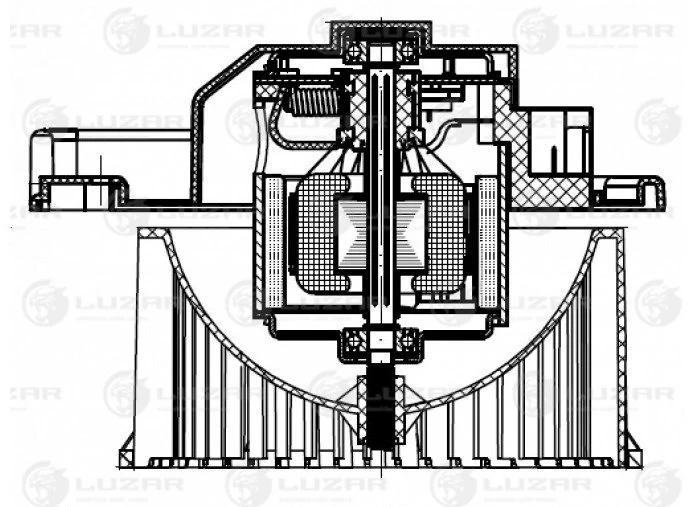 LFh 2570 LUZAR Электродвигатель, вентиляция салона (фото 5)