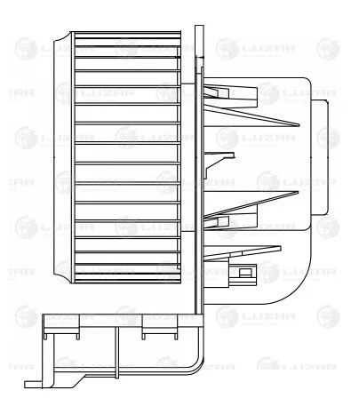 LFh 18H8 LUZAR Электродвигатель, вентиляция салона (фото 5)