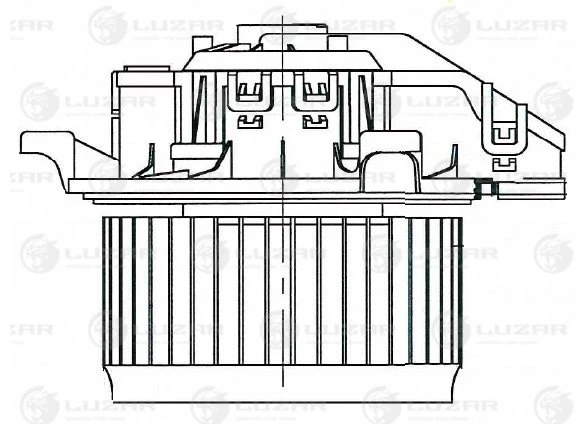 LFh 1061 LUZAR Электродвигатель, вентиляция салона (фото 5)