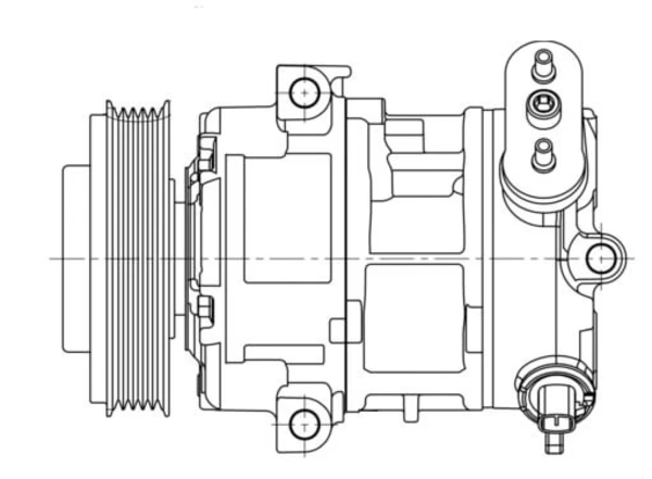 LCAC 2112 LUZAR Компрессор, кондиционер (фото 4)