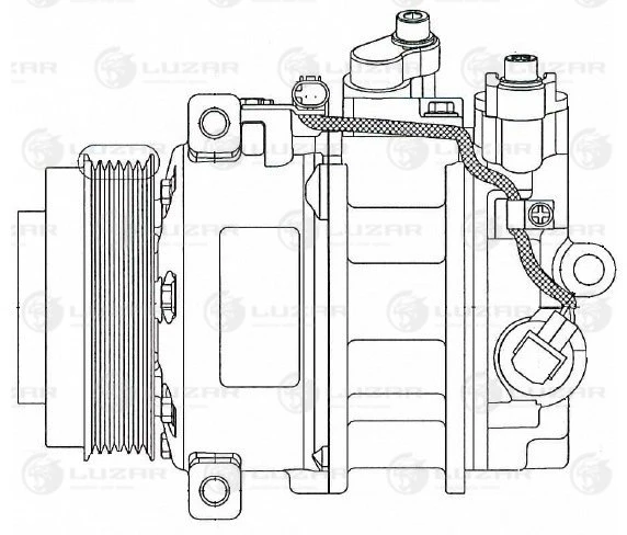 LCAC 15164 LUZAR Компрессор, кондиционер (фото 5)