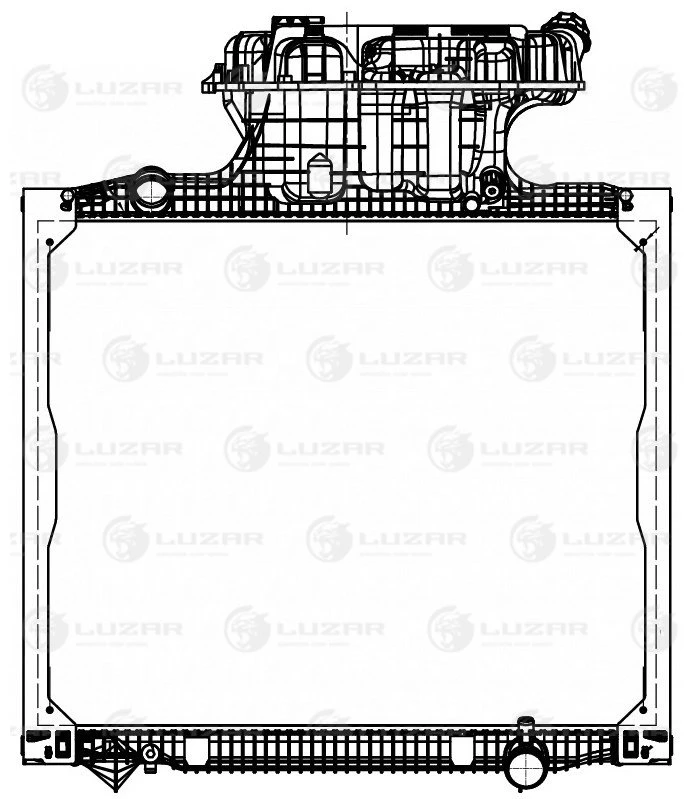 LRc 1283 LUZAR Радиатор, охлаждение двигателя (фото 2)
