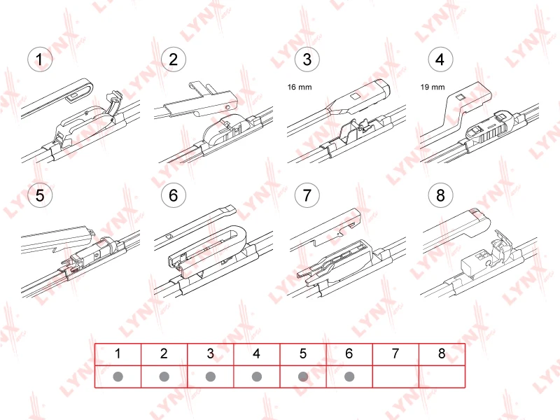 XF480 LYNXAUTO Щетка стеклоочистителя (фото 4)