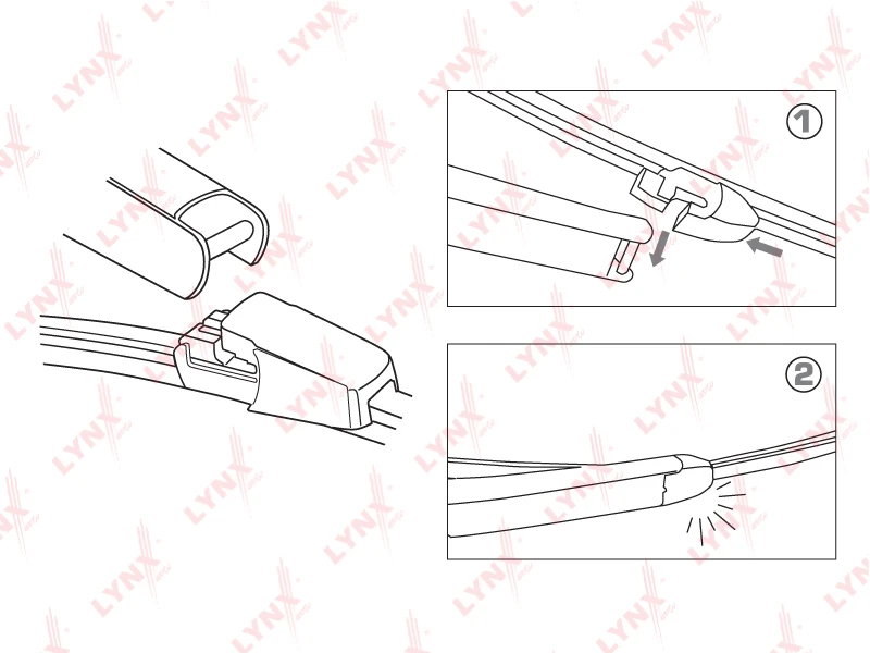 LR40P LYNXAUTO Щетка стеклоочистителя (фото 2)