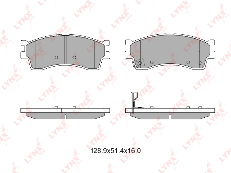 BD-4403 LYNXAUTO Комплект тормозных колодок, дисковый тормоз (фото 1)