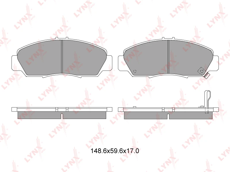 BD-3411 LYNXAUTO Комплект тормозных колодок, дисковый тормоз (фото 3)