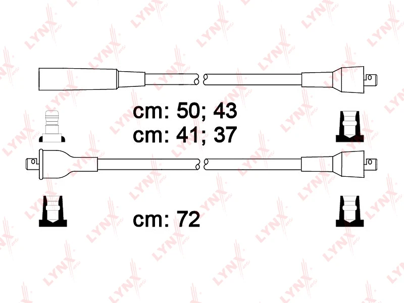 SPC4606 LYNXAUTO Комплект проводов зажигания (фото 3)