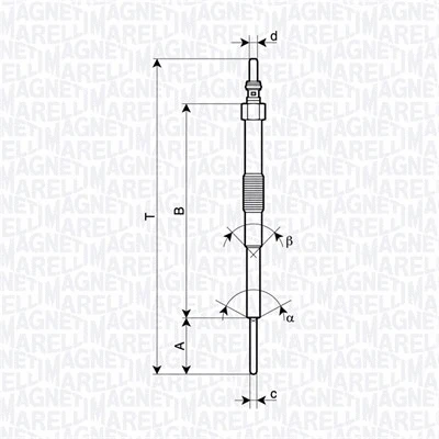 062900129304 MAGNETI MARELLI Свеча накаливания (фото 1)