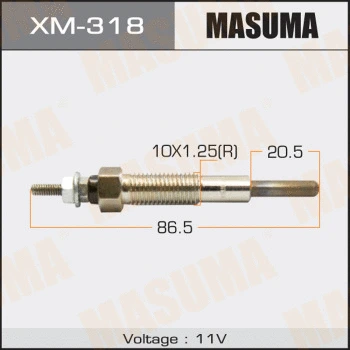 XM-318 MASUMA Свеча накаливания (фото 1)