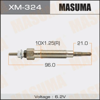 XM-324 MASUMA Свеча накаливания (фото 1)