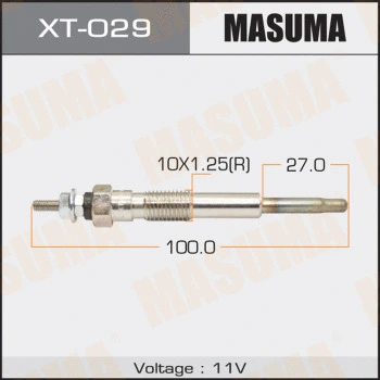 XT-029 MASUMA Свеча накаливания (фото 1)